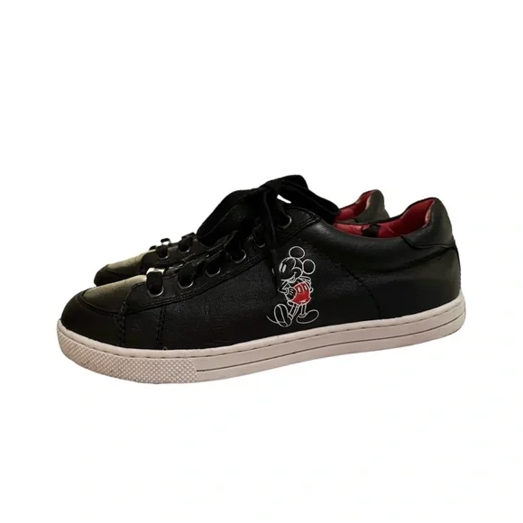 Coach Shoes Coach X Disney Porter Sport Nappa Black Sneakers